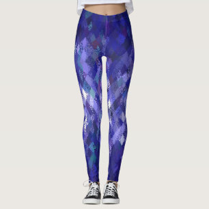 Damasker för mönster för blåttFärg-Blandning Leggings