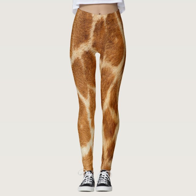 Damasker för mönster för giraffpälstryck leggings (Framsida)