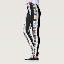 Damasker för musik för regnbåge- och leggings