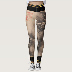 Damasker för nytt år för kinesisk konstdrake Lu Leggings