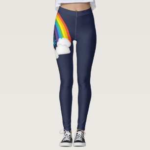 Damasker för parad för regnbågepride djupblå leggings