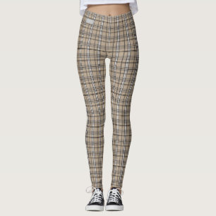 Damasker för pläd för SERESHKI-SAMLINGSgrå fä Leggings