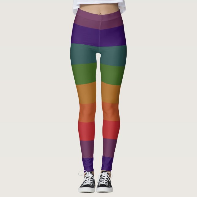 Damasker för pride "för Frag" stilregnbåge Leggings (Framsida)