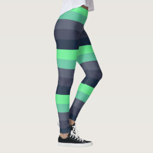 Damasker för rand för neongröntglöd leggings