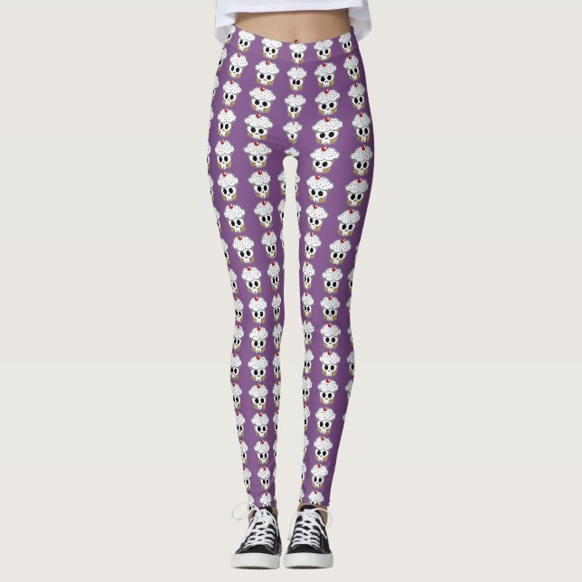 DAMASKER FÖR SKALLE CUPPYCAKE!! LEGGINGS (Framsida)