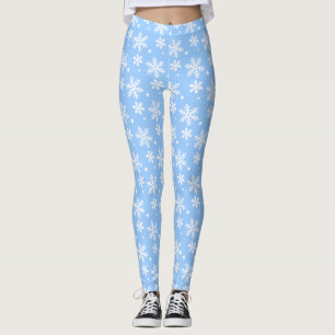 Damasker för Snowflake för blått för Leggings