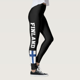 Damasker för sportar för Finland flagga Leggings