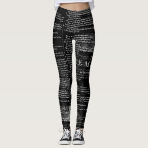 Damasker för stormShakespeare lek Leggings