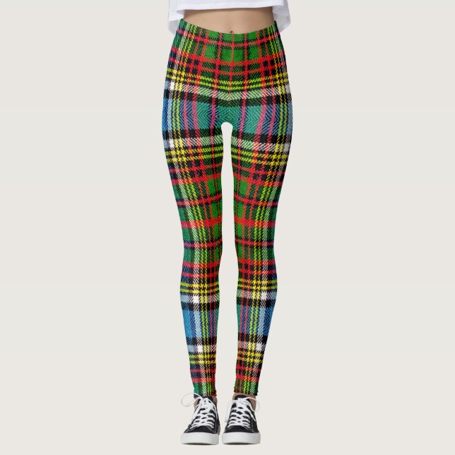 Damasker för Tartan för anderssonklan forntida Leggings (Framsida)