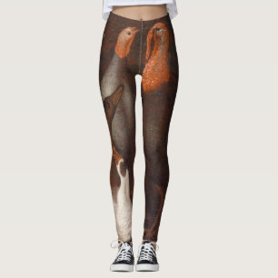Damasker för thanksgiving för Turkiet ankaduva Leggings