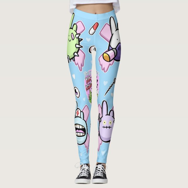 Damasker för varelser || leggings (Framsida)