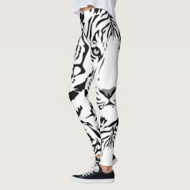 Damasker för vittigertryck leggings