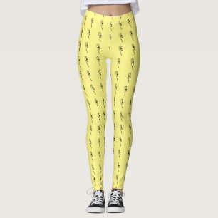 Damasker för Wellesley högskolalamppost Leggings