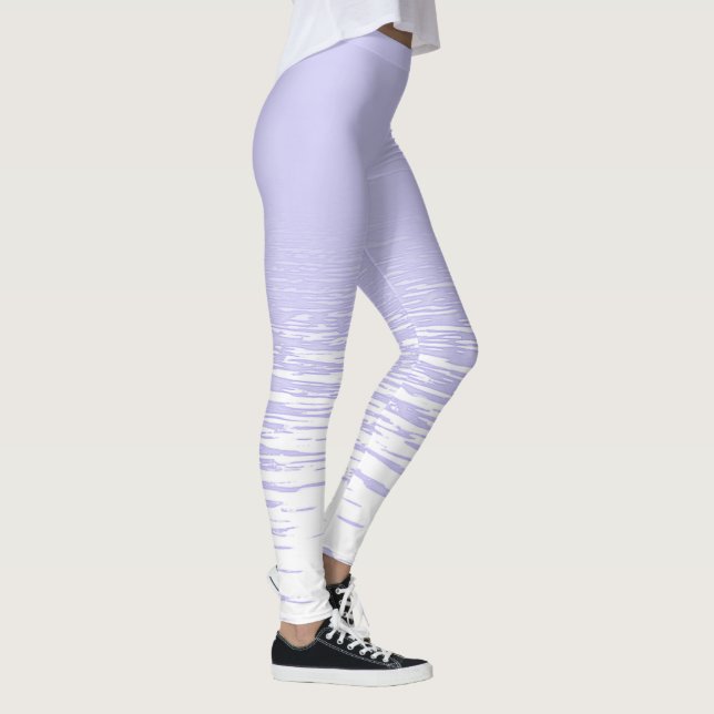 Damasker i ljus lavendel skuggar leggings (Höger)