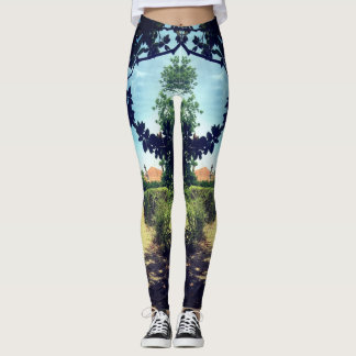 Damasker med fototrycket leggings