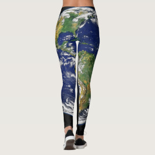 Damasker med jorddesign leggings