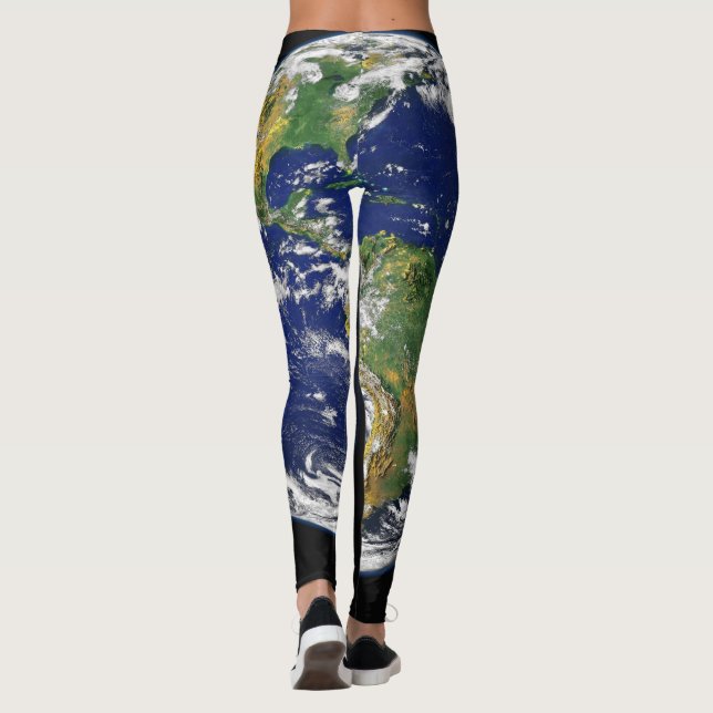 Damasker med jorddesign leggings (Baksida)