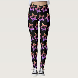 Damasker med stjärnor leggings