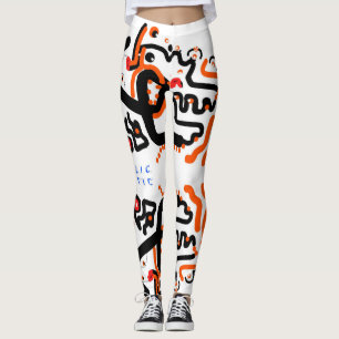 Damasker "Ojos di Surreo Mirroris" vid Jacob Keum Leggings