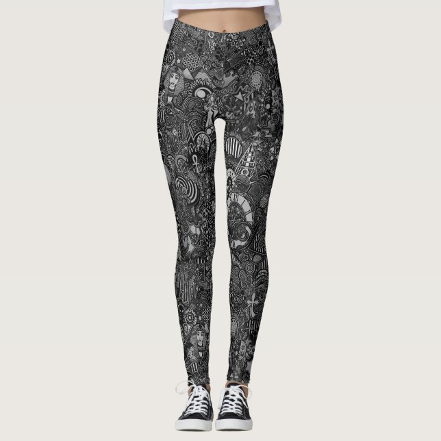 Damasker på Fleek Leggings (Framsida)