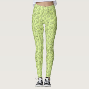 Damasker - prydde med pärlor spiraler på Light - Leggings