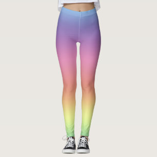 Damasker - regnbågefärgadrandar leggings