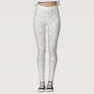 Damasker - regnbågsskimrande glitter leggings