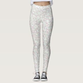 Damasker - regnbågsskimrande glitter leggings