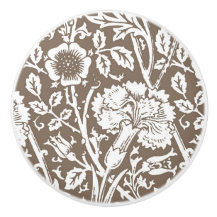 Damasker, svep och vit Art nouveau Knopp