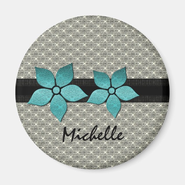 Damaskolor Stripe Gräns Magnet (Framsidan)