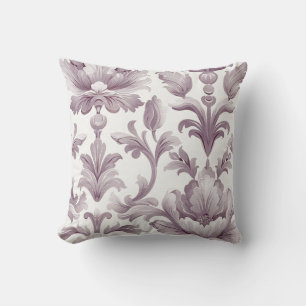 Damaskulor struktur pastel rosa decor blomma kudde