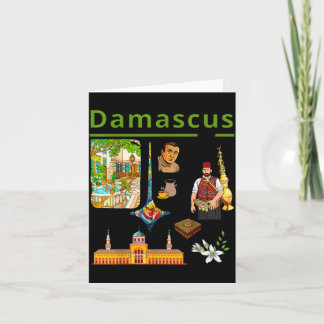 Damaskus Syrien Kulturarv Gamla Stan Design Kort