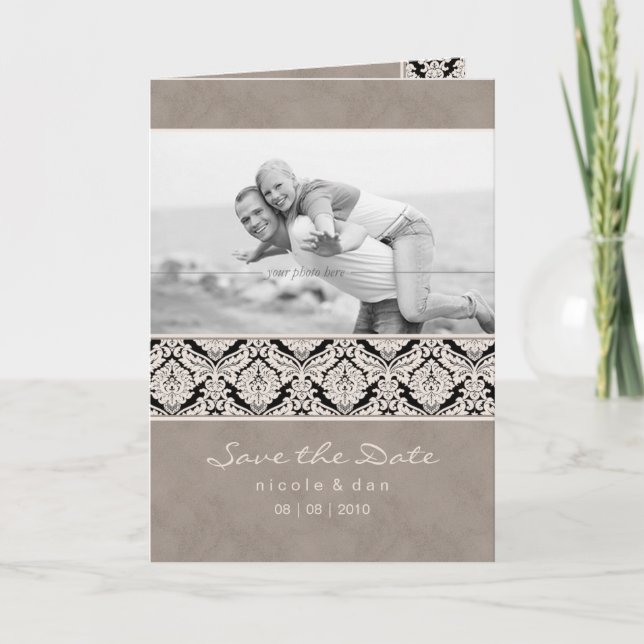 Damast för beige för kort för (Framsida)