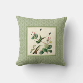 Damast för racketsvanHummingbirds kudder Kudde