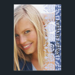 Damast ser igenom fotoblåttinbjudan inbjudningar<br><div class="desc">En fullt - beskåda av ditt favorit- foto klippas med ett delikat, se-till och med damastast mönster. Skriv ut titeln av din händelse på den fasta kanten. Perfekt för något kvinnligt firande. Inbjudan är lätt att skräddarsy med ditt uttrycka, stilsort, stilsortsfärg och primat av sex pappra typer. Inte exakt vad...</div>