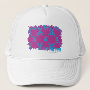 Damastast Aqua-Lilor 2 Truckerkeps