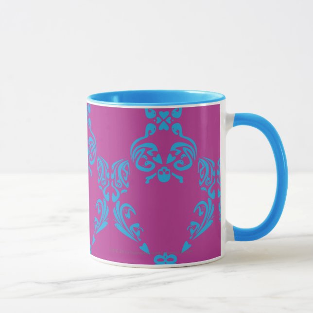 Damastast Aqua-Lilor Mugg (Höger)