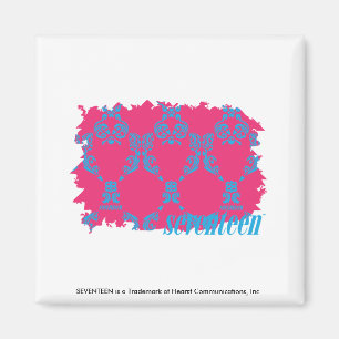 Damastast Aqua-Magenta 3 Magnet