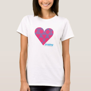 Damastast Aqua-Magenta 4 Tee Shirt