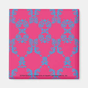 Damastast Aqua-Magenta Magnet