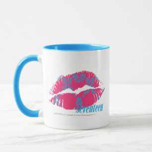 Damastast Aqua-Magenta Mugg