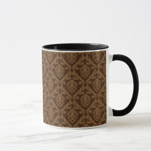 Damastast bakgrund 2 mugg