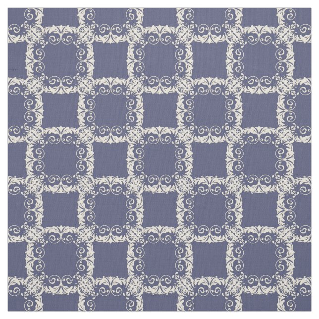 damastast blom- guld- seamless mönster tyg (Provkarta)