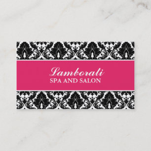 Damastast elegant modern stylistsalong för visitkort