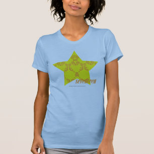 Damastast Gult-Orange 3 Tee Shirt