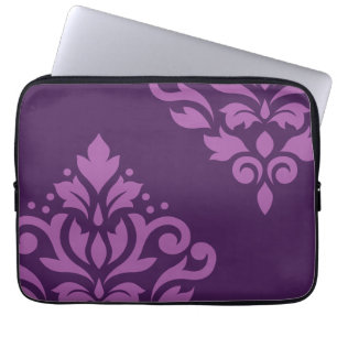 Damastast konst för rulla som jag tänder på den laptop sleeve