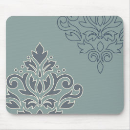 Damastast konst för rullan slösar jag (skissera), musmatta