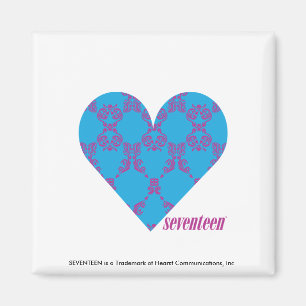 Damastast Lila-Aqua 3 Magnet