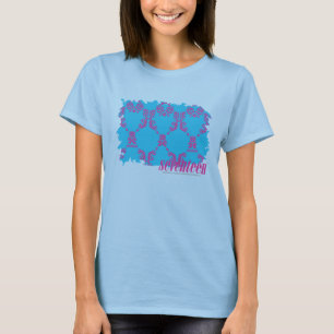 Damastast Lila-Aqua 4 T-shirt