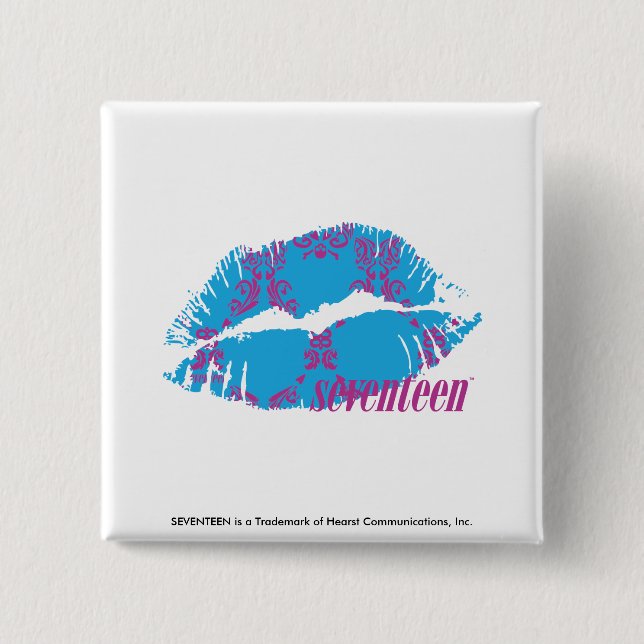 Damastast Lila-Aqua Knapp (Framsida)